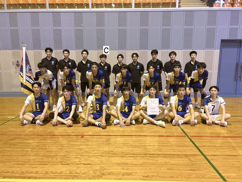 男子バレー日置地区大会優勝 日章学園 鹿児島城西高等学校