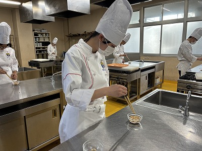 調理科 校内技能検定 2 IMG 6129 日章学園 鹿児島城西高等学校