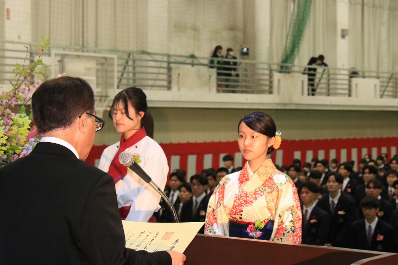 第74回卒業式並びに第23回福祉共生専攻科卒業式を挙行しました 1 IMG 9652 日章学園 鹿児島城西高等学校