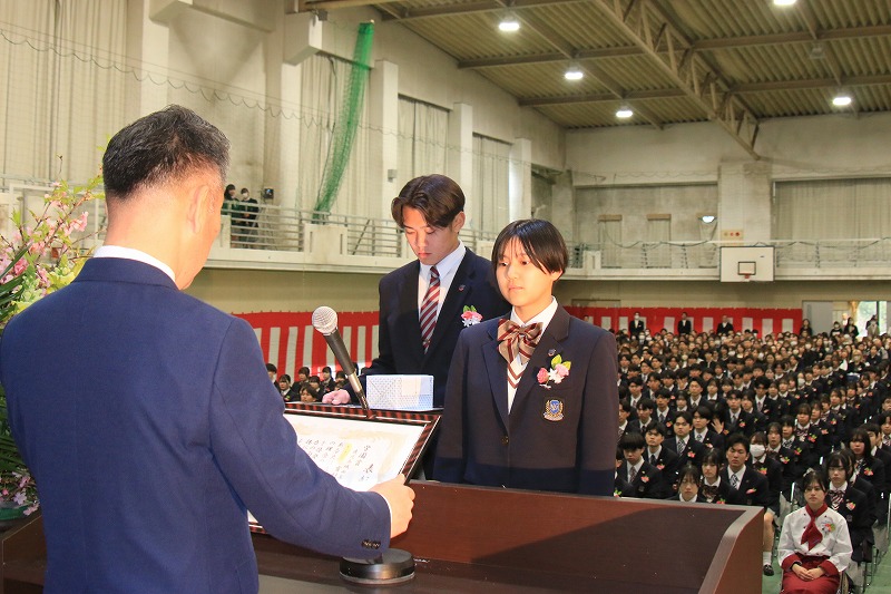 第74回卒業式並びに第23回福祉共生専攻科卒業式を挙行しました 3 IMG 9668 日章学園 鹿児島城西高等学校