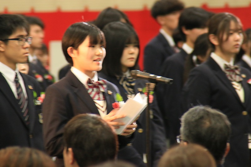 第74回卒業式並びに第23回福祉共生専攻科卒業式を挙行しました 5 IMG 9688 日章学園 鹿児島城西高等学校